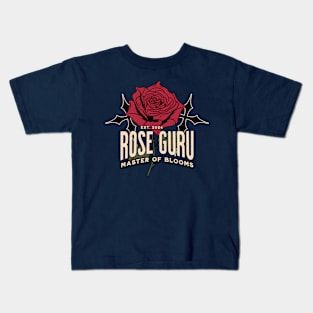 Rose Garden Guru: Master of Blooms Rose Gardening Kids T-Shirt